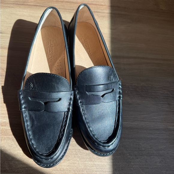 Ralph Lauren Shoes - Ralph Lauren Black Wynnie Leather Penny Loafers